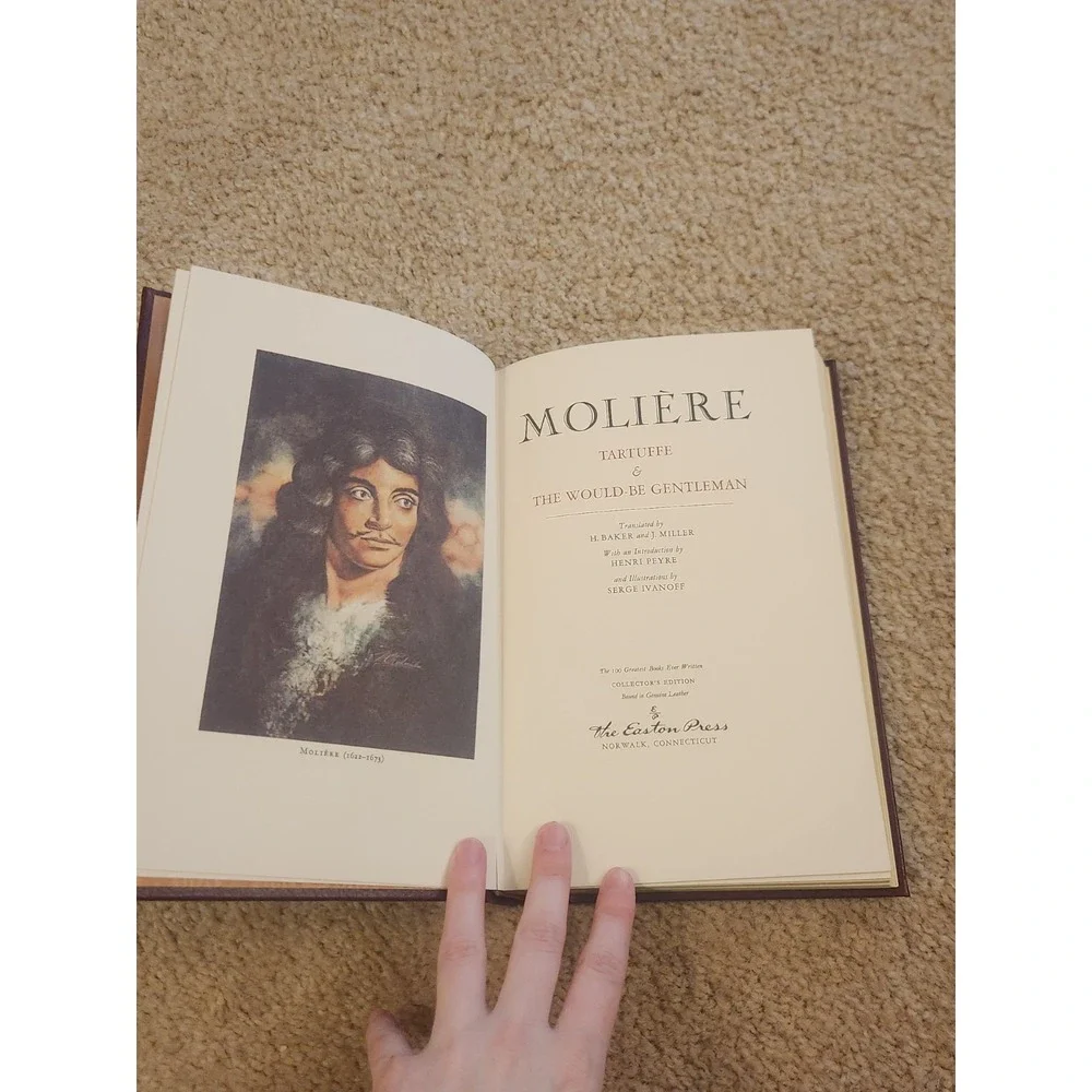 Moliere -2 Plays - Tartuffe - The Would-Be Gentleman - Leatherbound Collector Ed